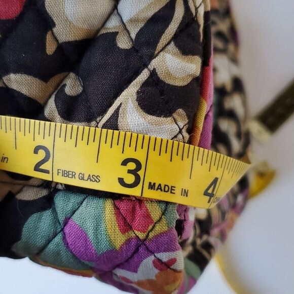 VERA BRADLEY SUZANI FLORAL QUILTED CROSSBODY BAG BLACK PINK BEIGE TAN PURPLE - Picture 9 of 11